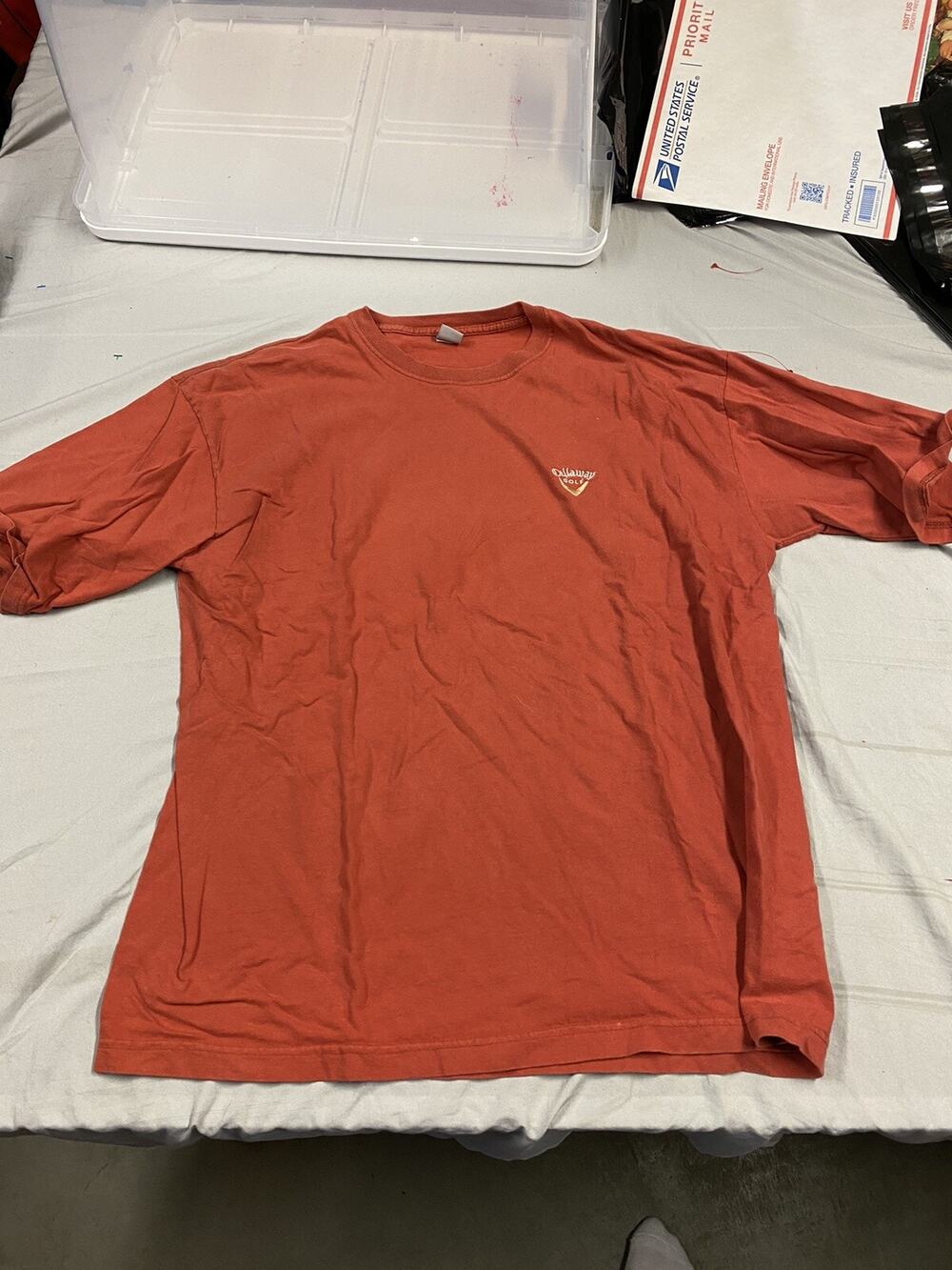 Callaway Men's Golf Short Sleeve Crewneck T-Shirt Orange Men's Large